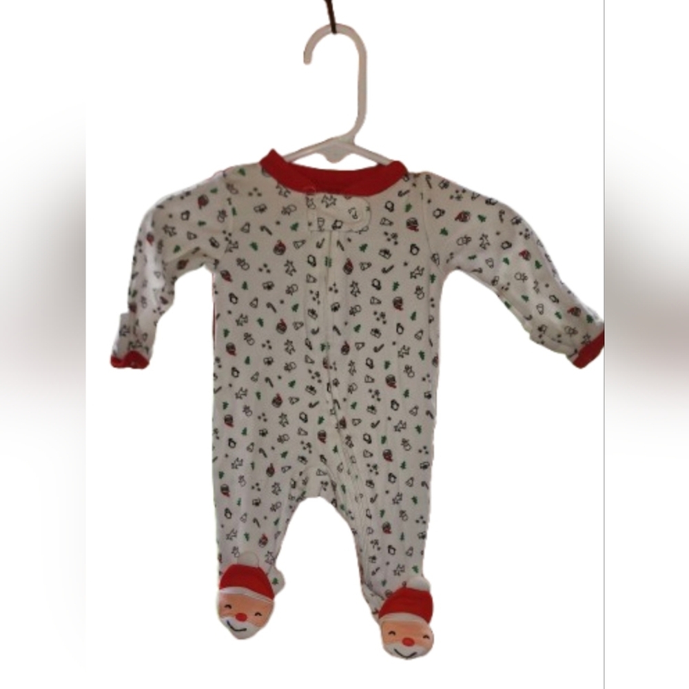 Carter's Christmas footsie NB